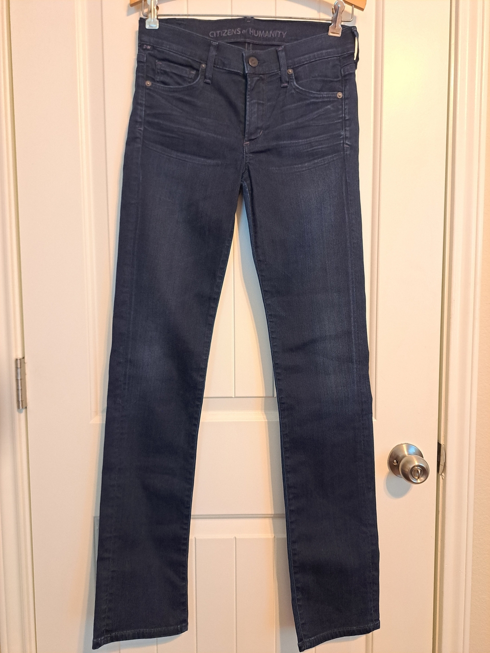 COH Made In USA Ava Dark Wash Straight Leg Denim Jeans Size 28